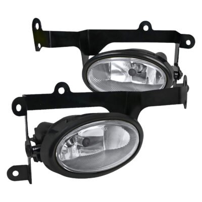 Fits 2006-2008 Honda Civic Coupe H11 Fog Lights Kit (Chrome Housing/Clear Lens)