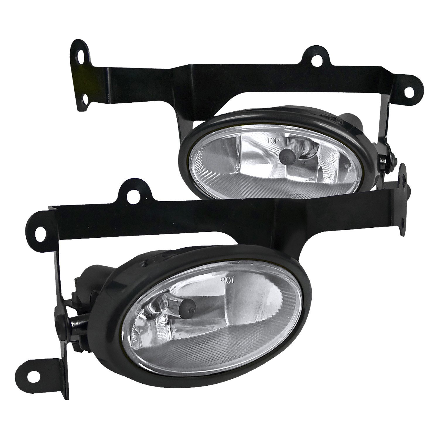 Fits 2006-2008 Honda Civic Coupe H11 Fog Lights Kit (Chrome Housing/Clear Lens)