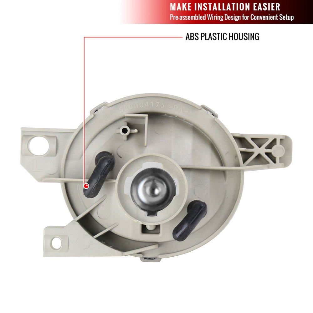 Fits 1993-1997 Honda Civic Del Sol Fog Lights (Chrome Housing/Clear Lens) - Image 3