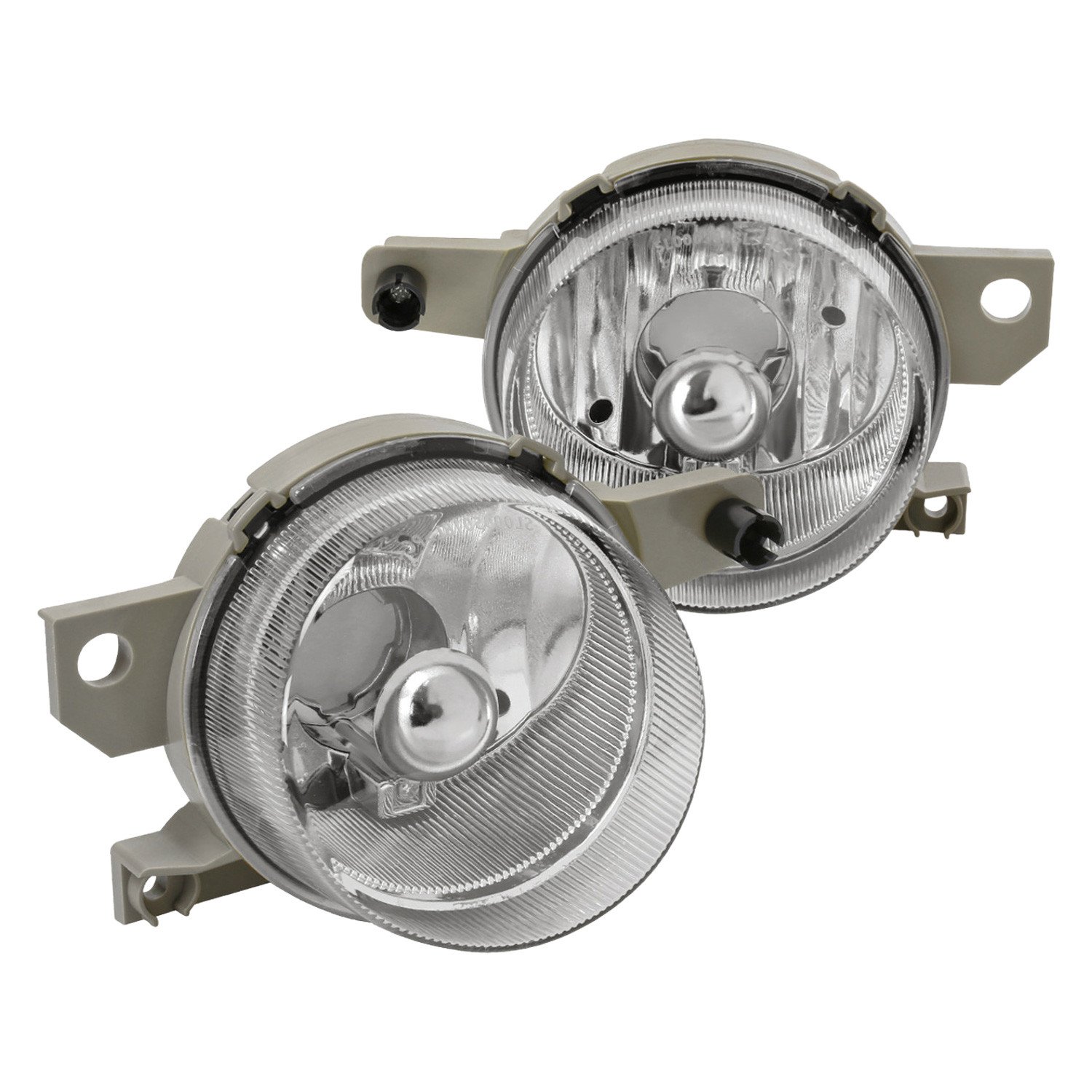 Fits 1993-1997 Honda Civic Del Sol Fog Lights (Chrome Housing/Clear Lens)