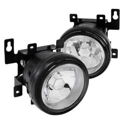 Fits 2003-2008 Honda Element 12V/55W H3 Fog Lights Kit (Chrome Housing/Clear Lens)