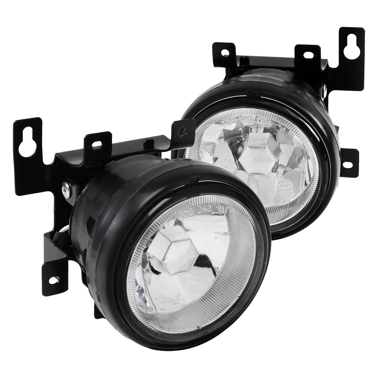 Fits 2003-2008 Honda Element 12V/55W H3 Fog Lights Kit (Chrome Housing/Clear Lens)