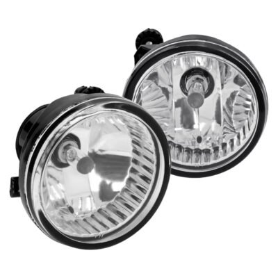 Fits 2000-2009 Toyota Echo/Highlander/Prius 9006 Fog Lights Kit w/ Switch & Wiring Harness (Chrome Housing/Clear Lens)