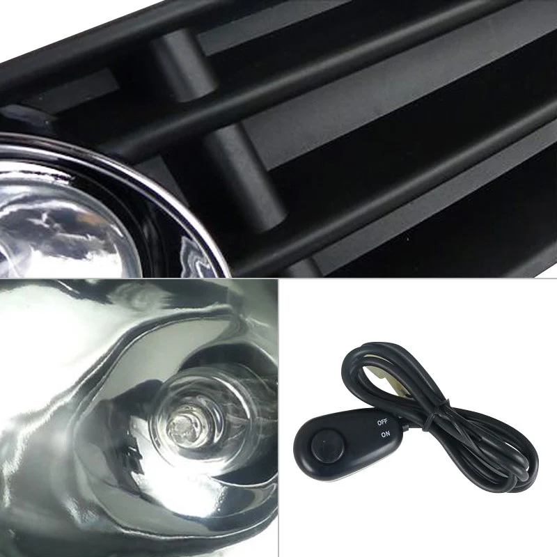 Fits 1999-2005 Volkswagen Jetta/Bora Mk4 H3 Fog Lights Kit (Chrome Housing/Clear Lens) - Image 7