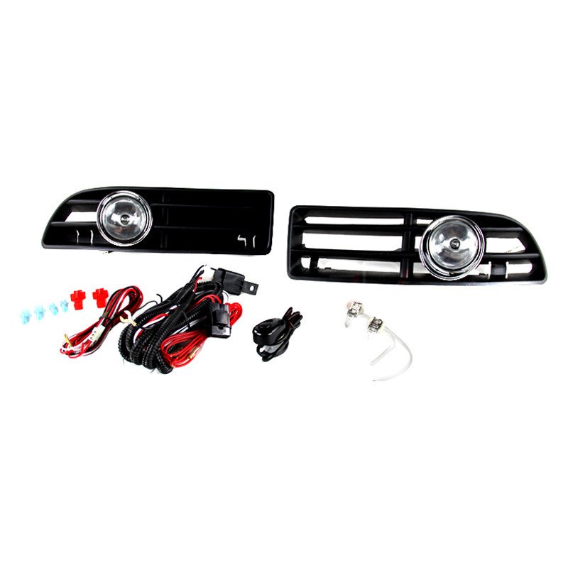 Fits 1999-2005 Volkswagen Jetta/Bora Mk4 H3 Fog Lights Kit (Chrome Housing/Clear Lens) - Image 6