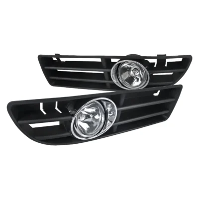 Fits 1999-2005 Volkswagen Jetta/Bora Mk4 H3 Fog Lights Kit (Chrome Housing/Clear Lens)