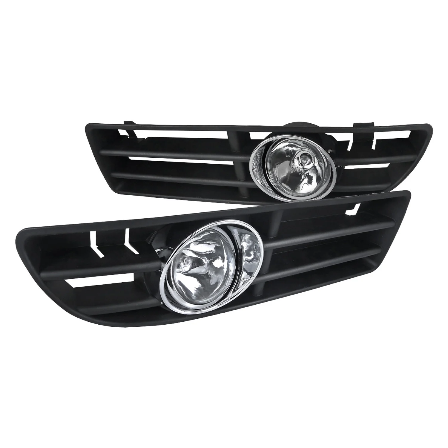 Fits 1999-2005 Volkswagen Jetta/Bora Mk4 H3 Fog Lights Kit (Chrome Housing/Clear Lens)