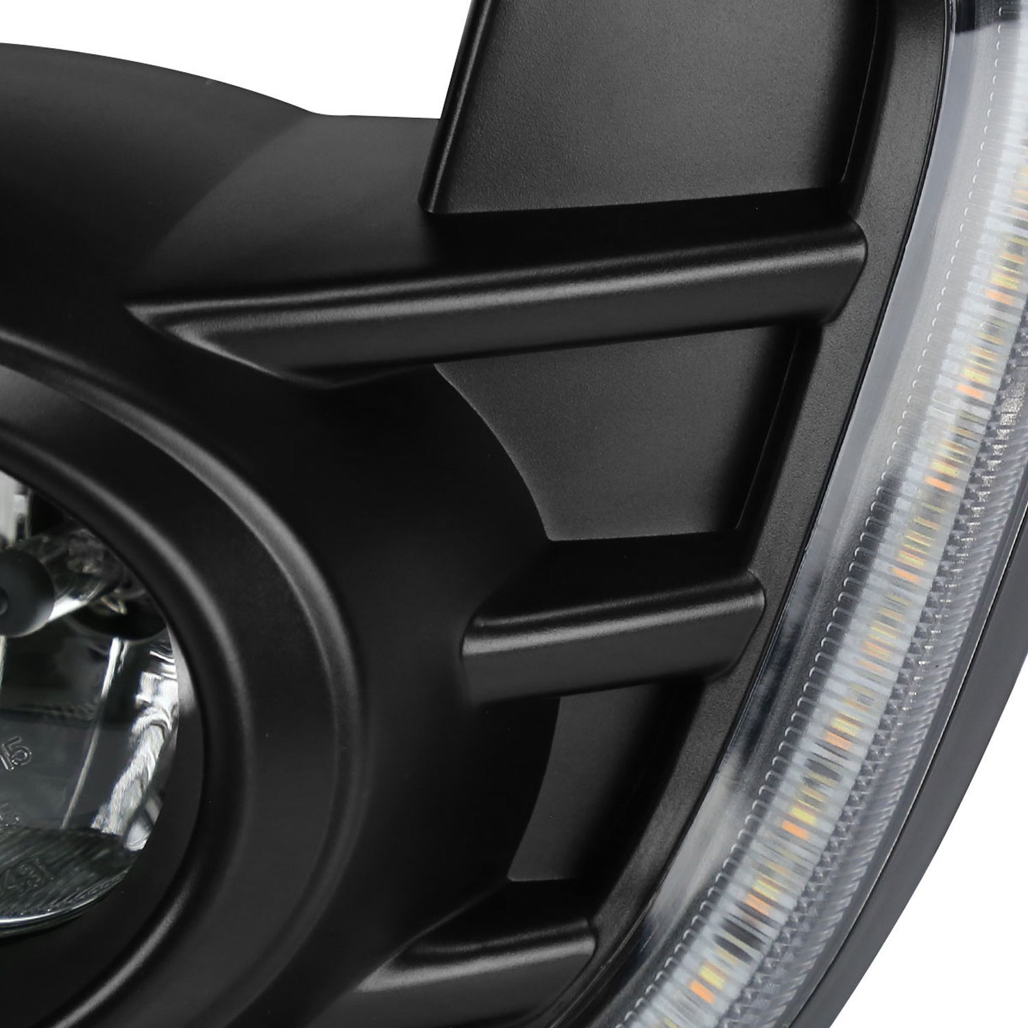 Fits 2016-2017 Mitsubishi Lancer H16 Fog Lights Kit w/ Integrated LED Light Strip & Turn Signal Lights (Chrome Housing/Clear Lens) - Image 5