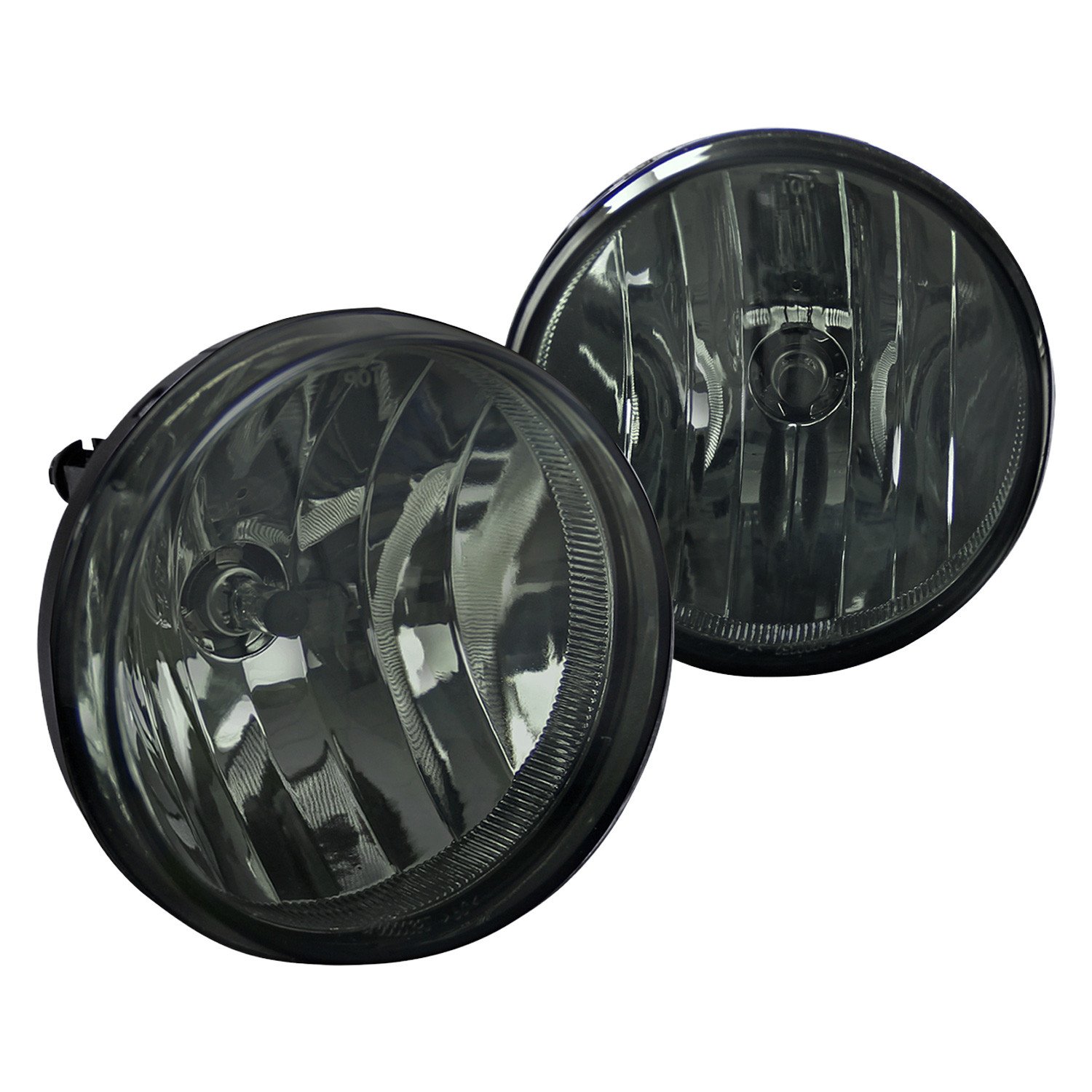 Fits 2007-2014 GMC Sierra 1500 2500HD/3500HD H8 Fog Lights Kit (Chrome Housing/Smoked Lens)