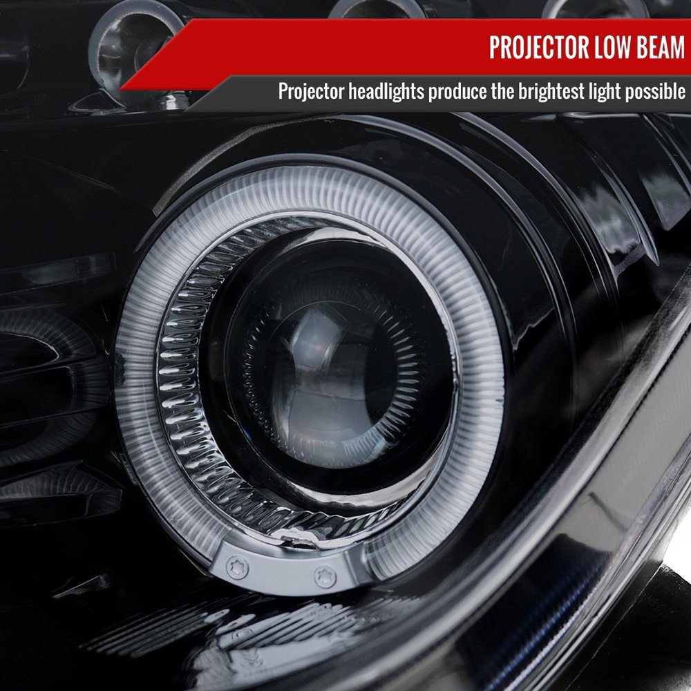 Fits 2000-2005 Toyota Celica Dual Halo Projector Headlights (Glossy Black Housing/Smoked Lens) - Image 7