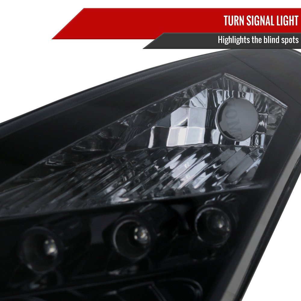 Fits 2000-2005 Toyota Celica Dual Halo Projector Headlights (Glossy Black Housing/Smoked Lens) - Image 4
