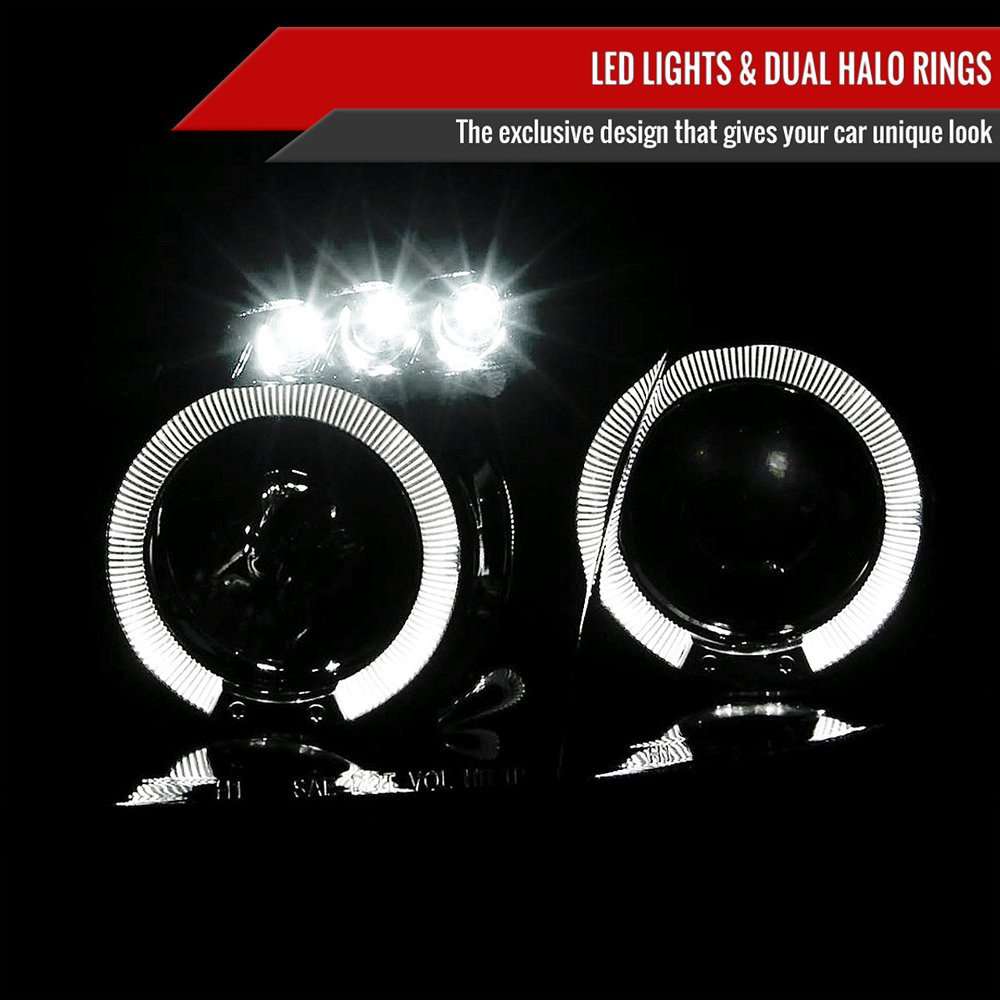 Fits 2001-2005 Mazda Miata MX-5 Dual Halo Projector Headlights (Glossy Black Housing/Smoked Lens) - Image 8