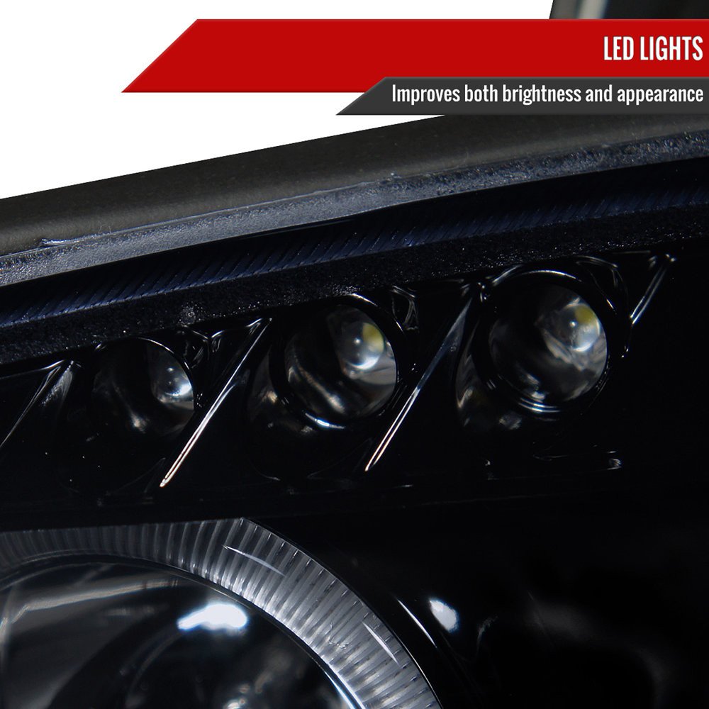 Fits 2001-2005 Mazda Miata MX-5 Dual Halo Projector Headlights (Glossy Black Housing/Smoked Lens) - Image 5