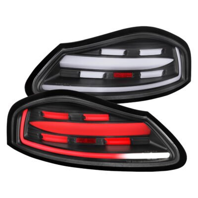 Fits 1997-2004 Porsche Boxster 986 LED Sequential Tail Lights (Matte Black Housing/Clear Lens)