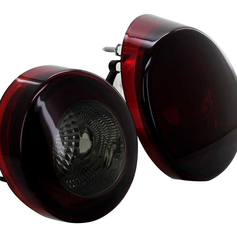 Fits 2005-2010 Chevrolet Cobalt Coupe Tail Lights & Trunk Reverse Lights (Chrome Housing/Red Smoked Lens) - Image 2