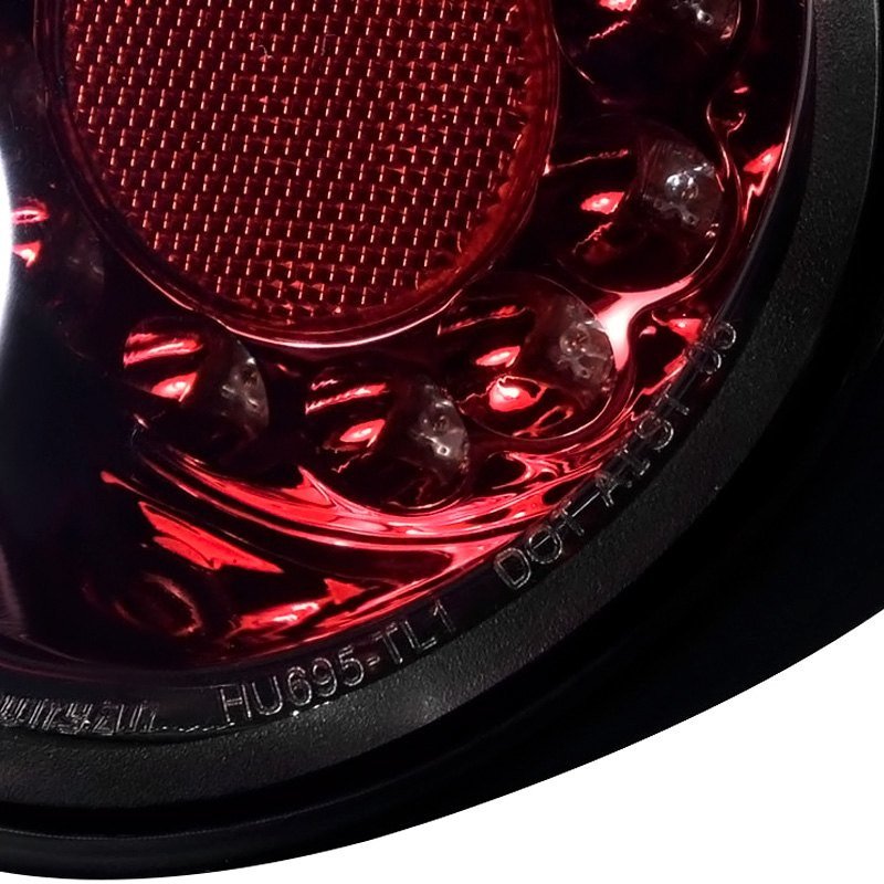 Fits 2005-2010 Chevrolet Cobalt Coupe LED Tail Lights & Trunk Reverse Lights (Chrome Housing/Red Smoked Lens) - Image 2
