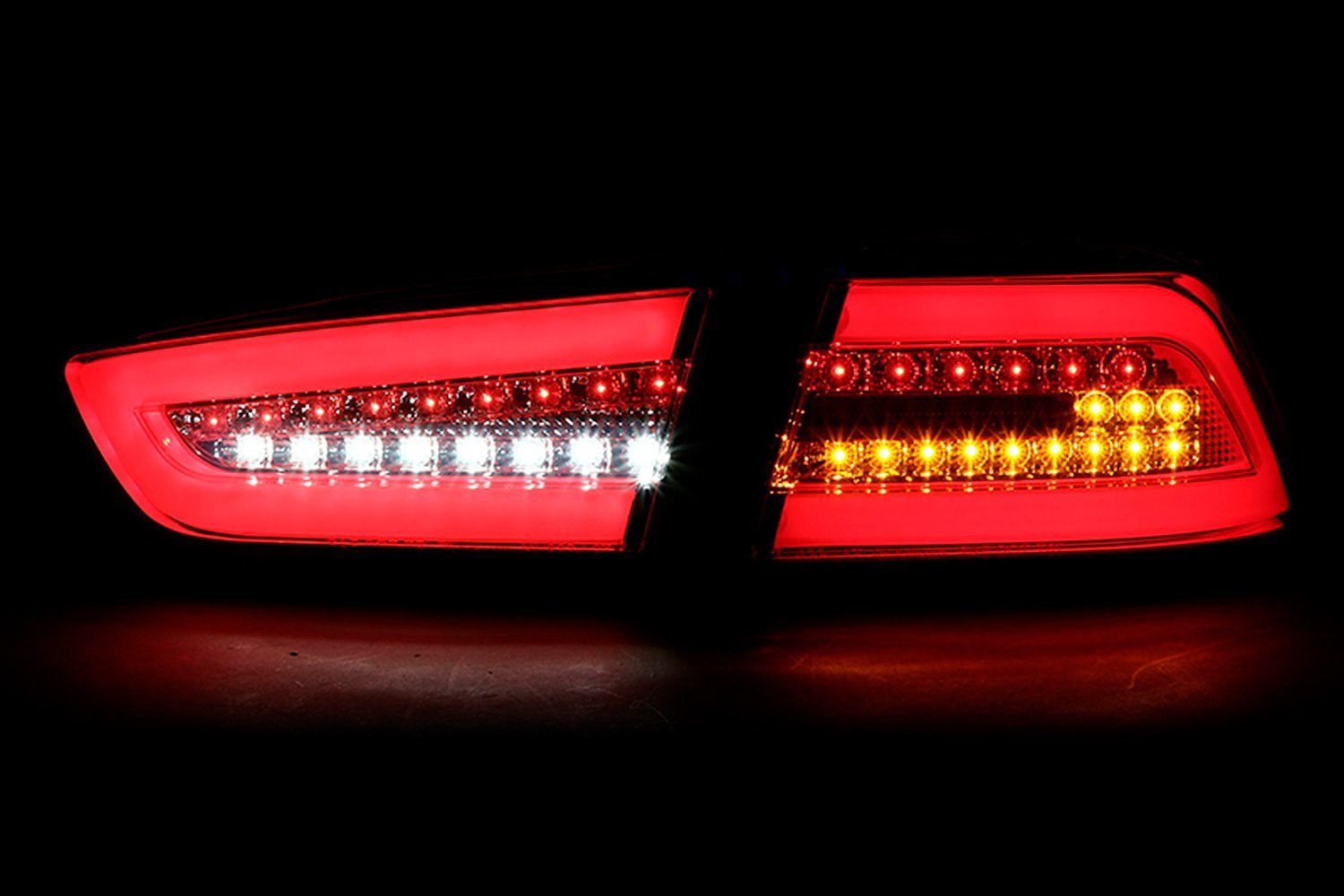 Fits 2008-2017 Mitsubishi Lancer / 2008-2015 Lancer EVO X Sedan LED Tail Lights (Chrome Housing/Smoked Lens) - Image 4
