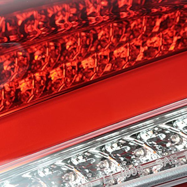 Fits 2015-2019 Ford Focus Hatchback LED Tail Lights (Chrome Housing/Red Lens) - Image 6