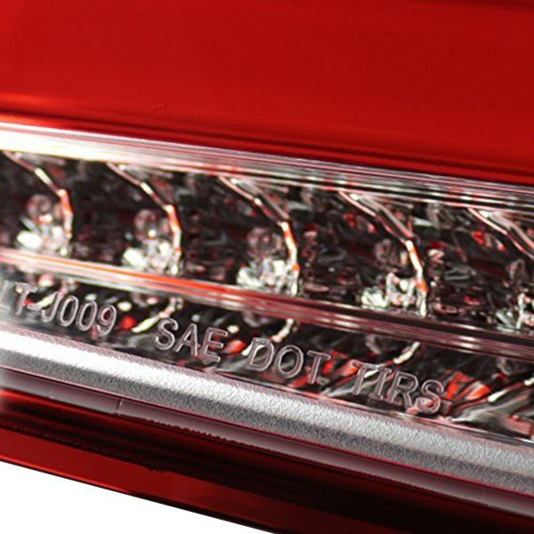 Fits 2015-2019 Ford Focus Hatchback LED Tail Lights (Chrome Housing/Red Lens) - Image 4