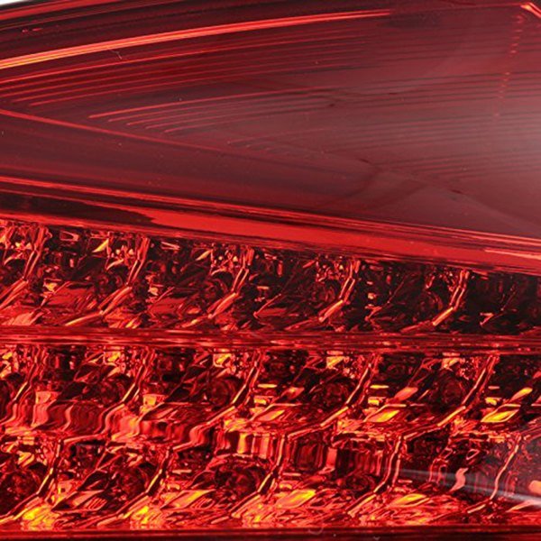 Fits 2015-2019 Ford Focus Hatchback LED Tail Lights (Chrome Housing/Red Lens) - Image 7