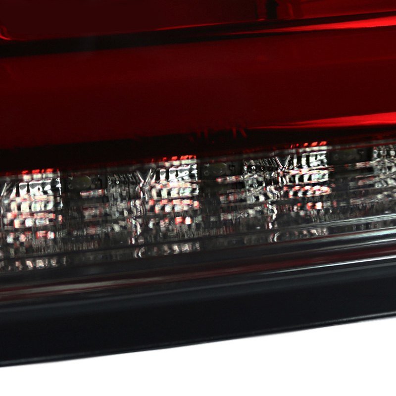 Fits 2010-2016 Hyundai Genesis Coupe White Bar Sequential LED Tail Lights (Chrome Housing/Red Smoked Lens) - Image 6