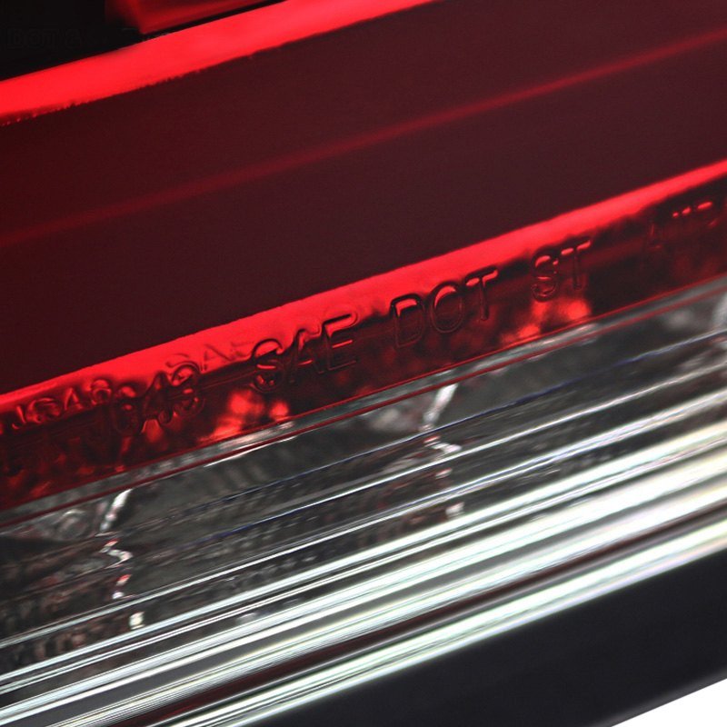 Fits 2010-2016 Hyundai Genesis Coupe White Bar Sequential LED Tail Lights (Chrome Housing/Red Smoked Lens) - Image 4