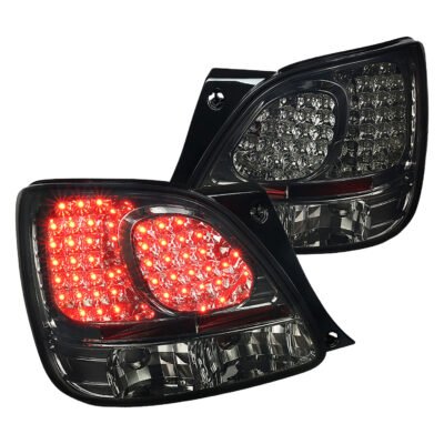 Fits 1998-2005 Lexus GS300/GS400/GS430 LED Tail Lights (Chrome Housing/Smoked Lens)