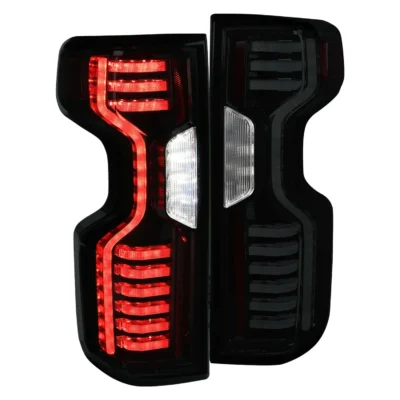 Fits 2019-2026 Chevrolet Silverado 1500 / 2020-2023 Silverado 2500HD/3500HD LED Tail Lights (Matte Black Housing/Smoked Lens)
