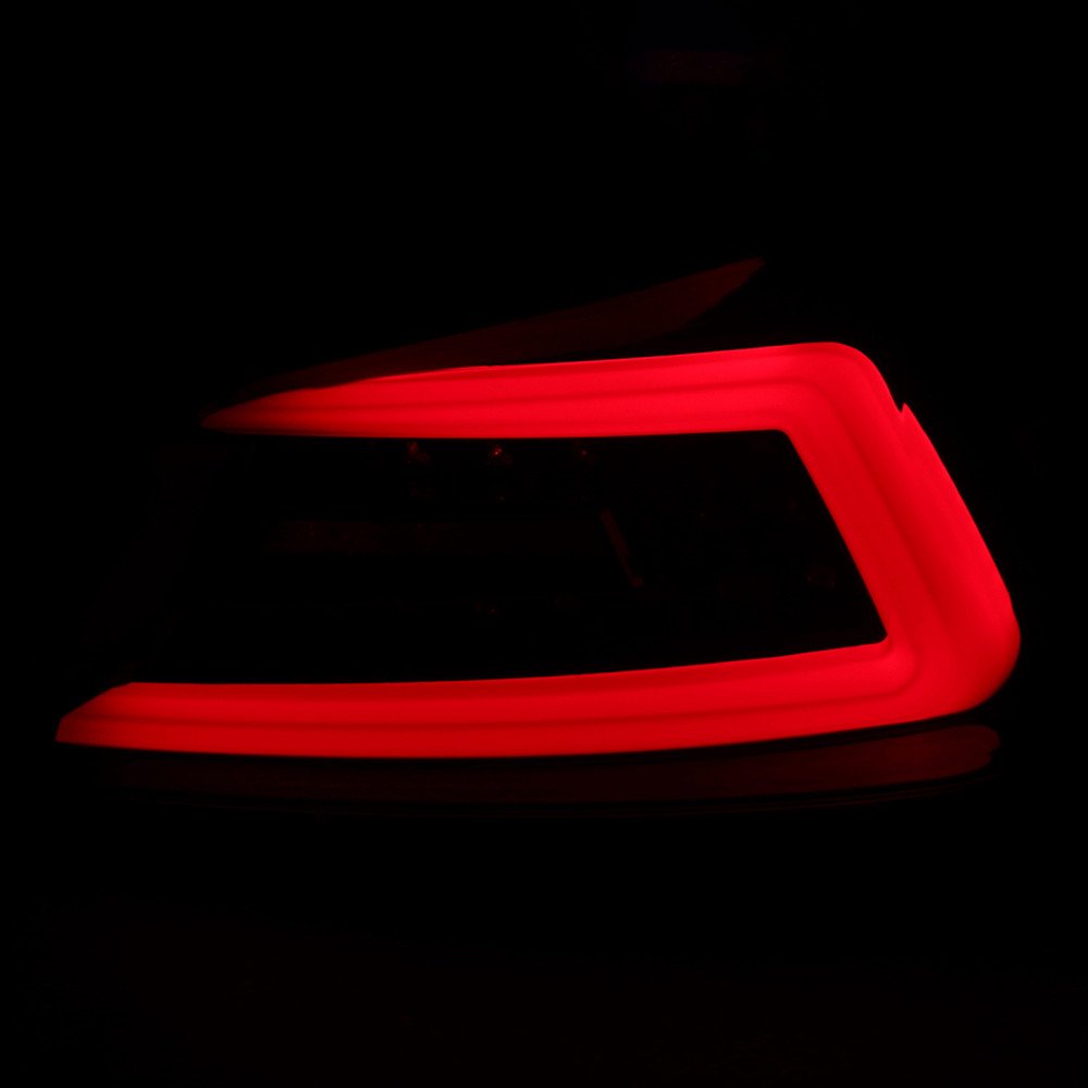 Fits 2015-2021 Subaru WRX Sequential Red Bar LED Tail Lights (Jet Black Housing/Clear Lens) - Image 4