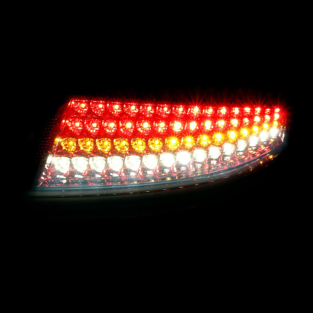 Fits 2005-2008 Porsche 911 997 Carrera / 2007-2009 911 997 GT3 LED Tail Lights (Chrome Housing/Smoked Lens) - Image 8