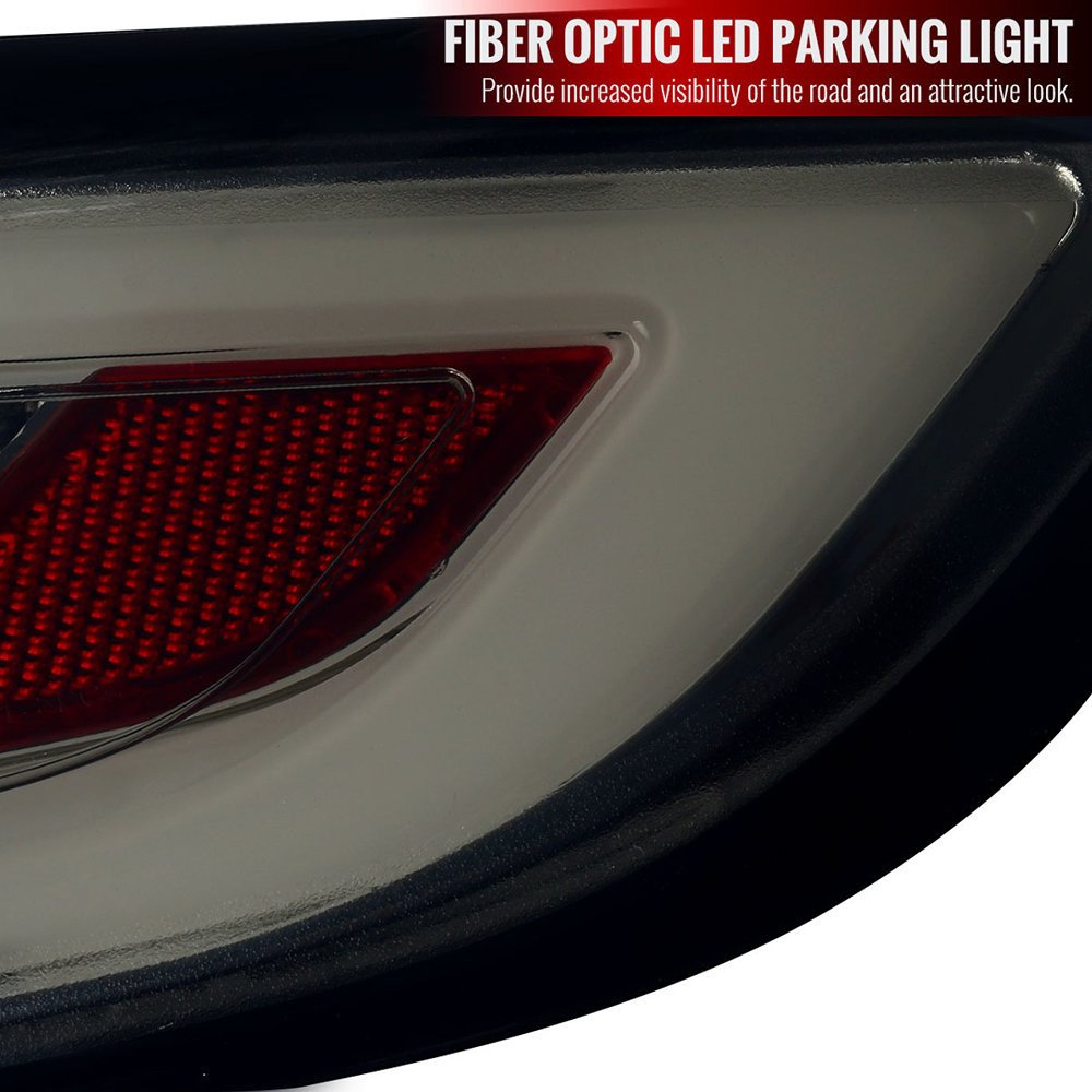 Fits 2005-2008 Porsche 911 997 Carrera / 2007-2009 911 997 GT3 LED Tail Lights (Chrome Housing/Smoked Lens) - Image 7