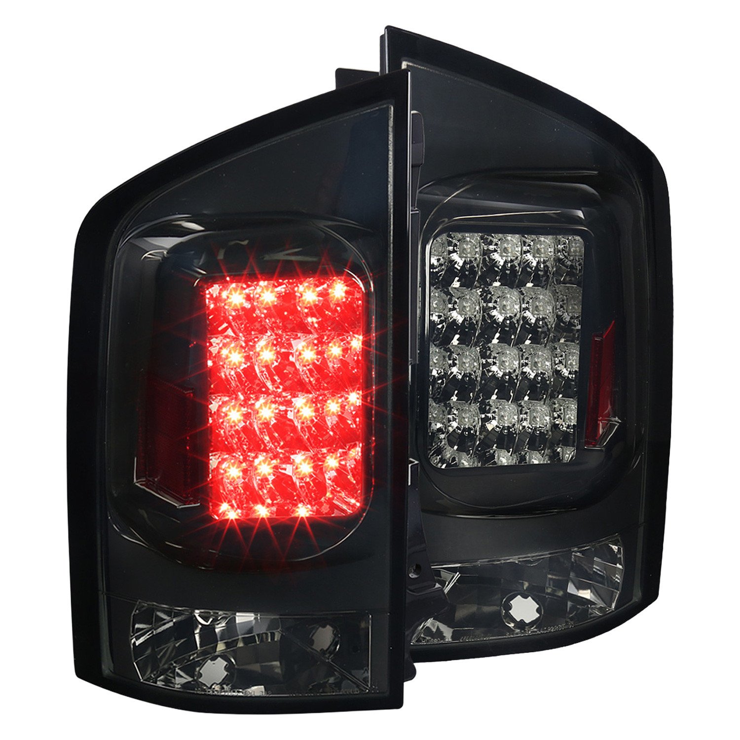 Fits 2005-2015 Nissan Armada LED Tail Lights (Chrome Housing/Smoked Lens)