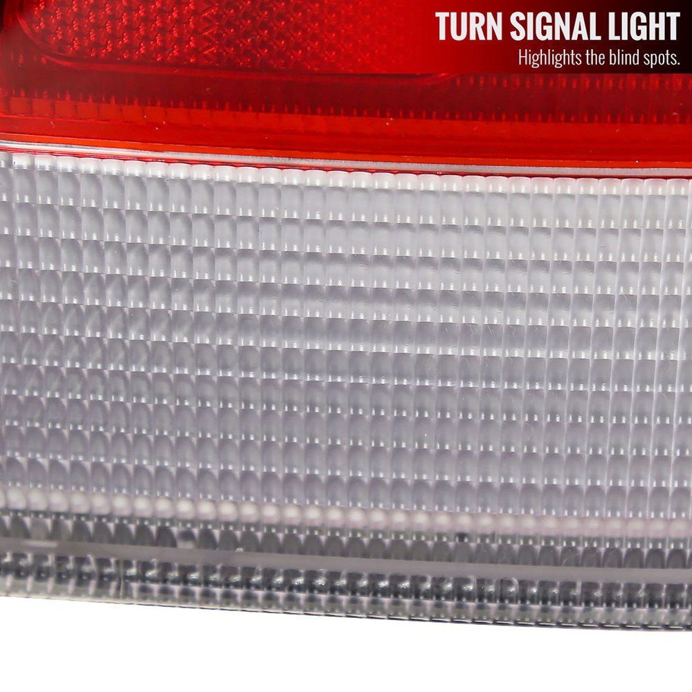 Fits 1996-1998 Honda Civic Sedan Tail Lights (Chrome Housing/Red Clear Lens) - Image 7