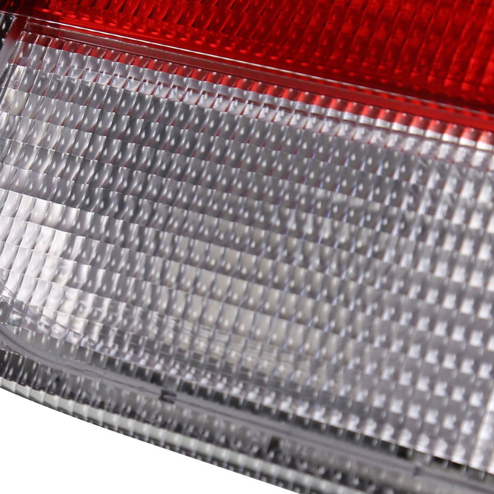 Fits 1996-1998 Honda Civic Sedan Tail Lights (Chrome Housing/Red Clear Lens) - Image 5