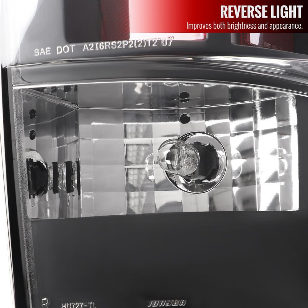 Fits 2007-2014 Chevrolet Tahoe/Suburban LED Tail Lights (Matte Black Housing/Clear Lens) - Image 7