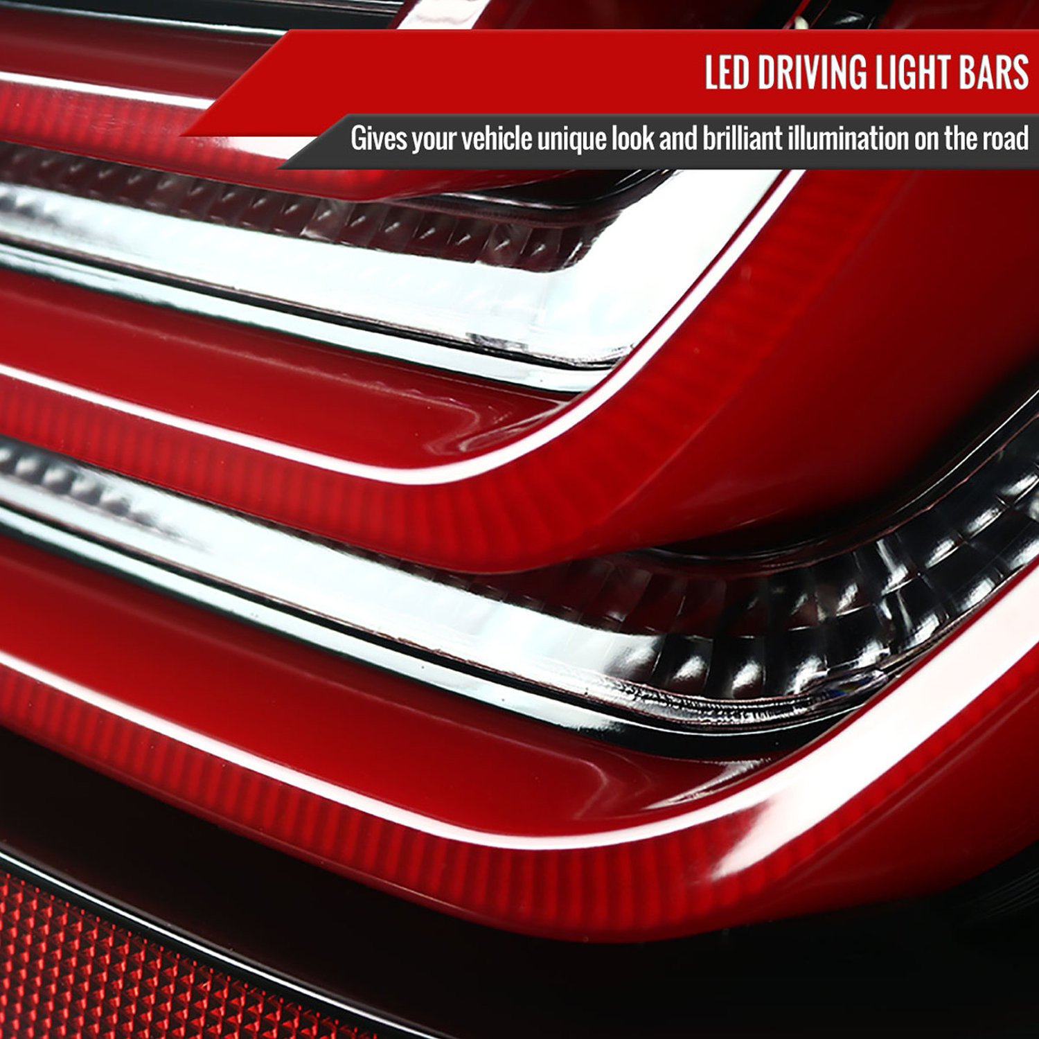 Fits 2008-2010 BMW E60 5 Series Sedan LED Tail Lights (Jet Black Housing/Clear Lens) - Image 6