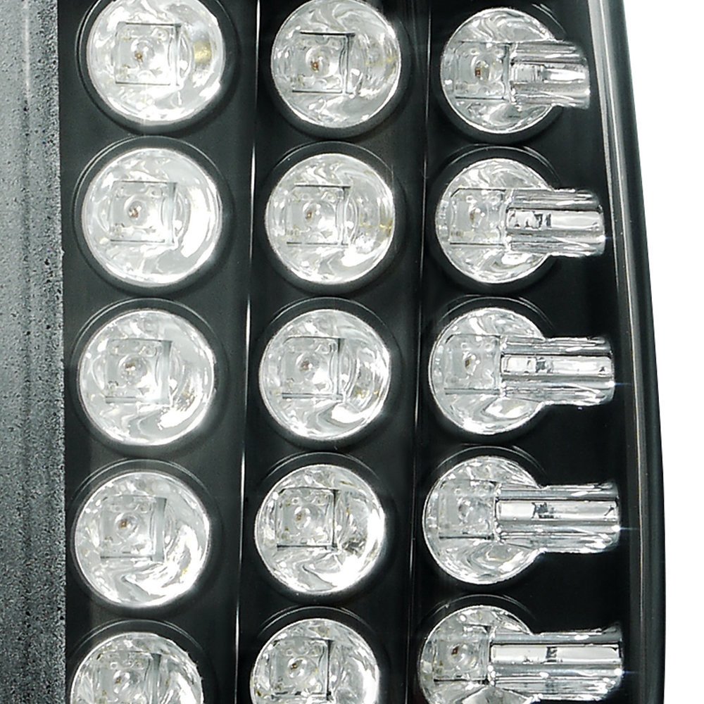 Fits 1997-2007 Ford F-150/F-250/F-350/F-450/F-550 Styleside V2 LED Tail Lights (Matte Black Housing/Clear Lens) - Image 9