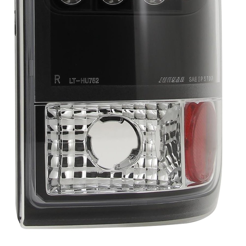 Fits 1997-2007 Ford F-150/F-250/F-350/F-450/F-550 Styleside V2 LED Tail Lights (Matte Black Housing/Clear Lens) - Image 8