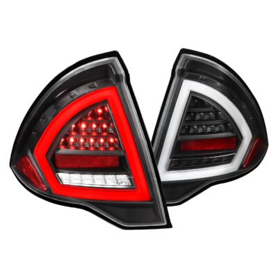 Fits 2010-2012 Ford Fusion LED Tail Lights (Matte Black Housing/Clear Lens)