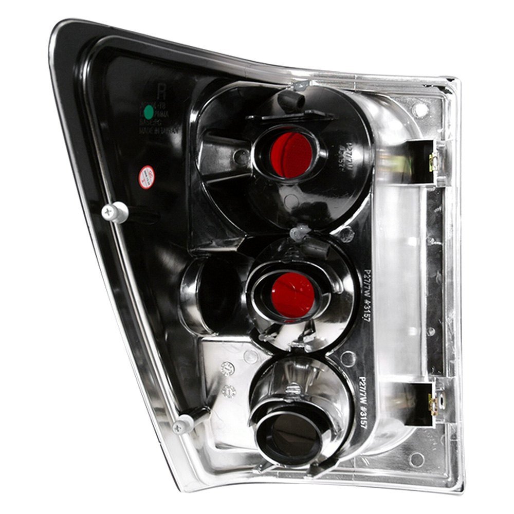 Fits 2005-2006 Jeep Grand Cherokee Tail Lights (Chrome Housing/Smoked Lens) - Image 2