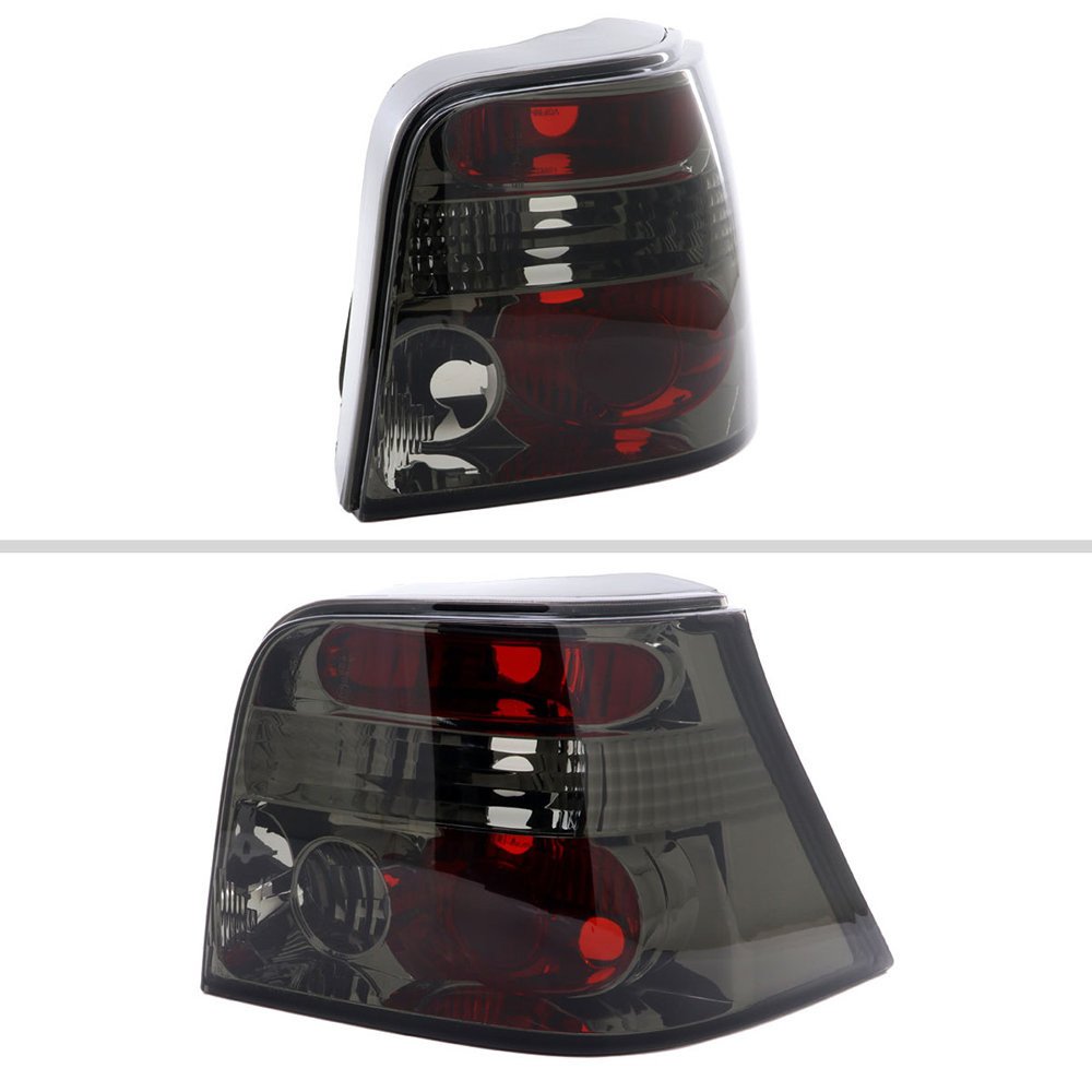 Fits 1999-2006 Volkswagen Golf Mk4/GTI/R32 Tail Lights (Chrome Housing/Smoked Lens) - Image 7