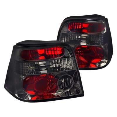Fits 1999-2006 Volkswagen Golf Mk4/GTI/R32 Tail Lights (Chrome Housing/Smoked Lens)