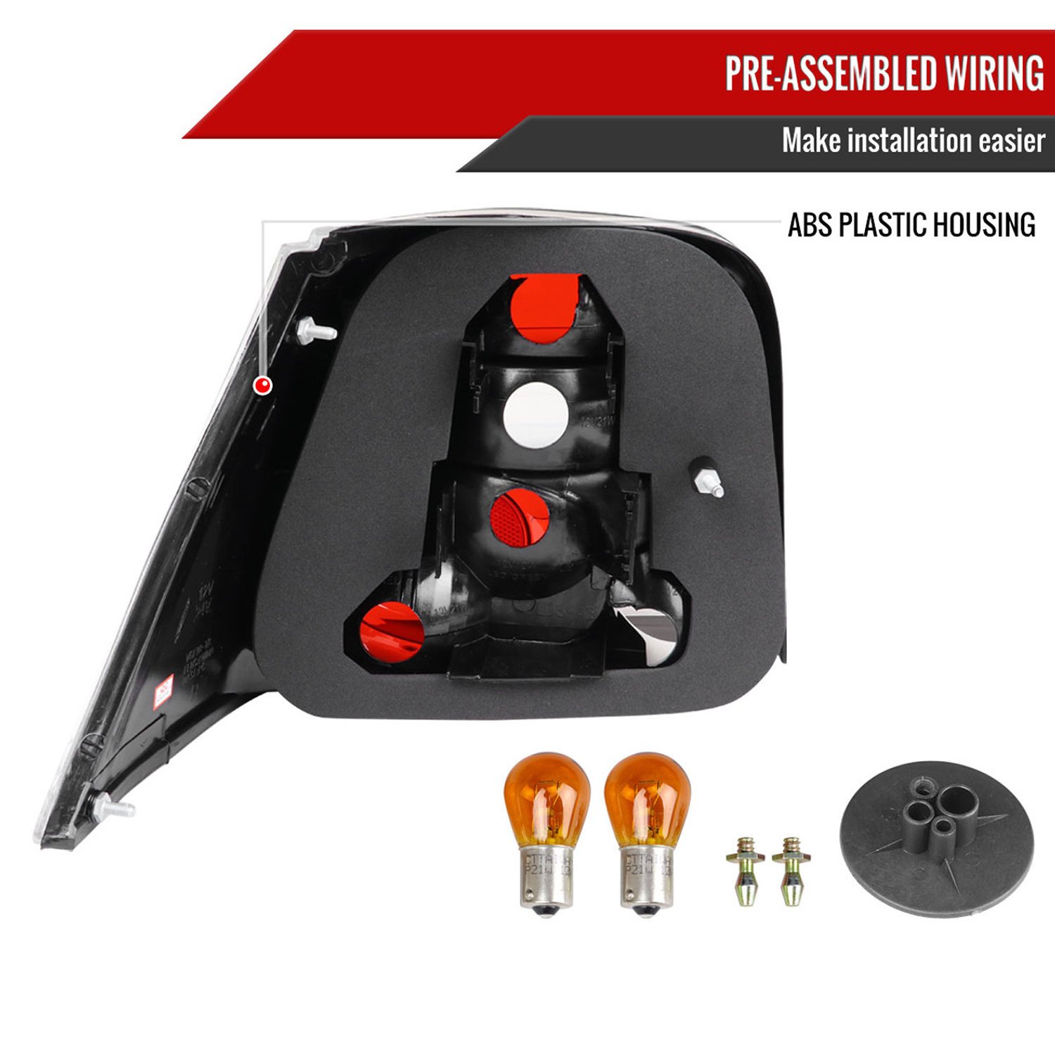 Fits 1999-2006 Volkswagen Golf Mk4/GTI/R32 Tail Lights (Chrome Housing/Smoked Lens) - Image 4
