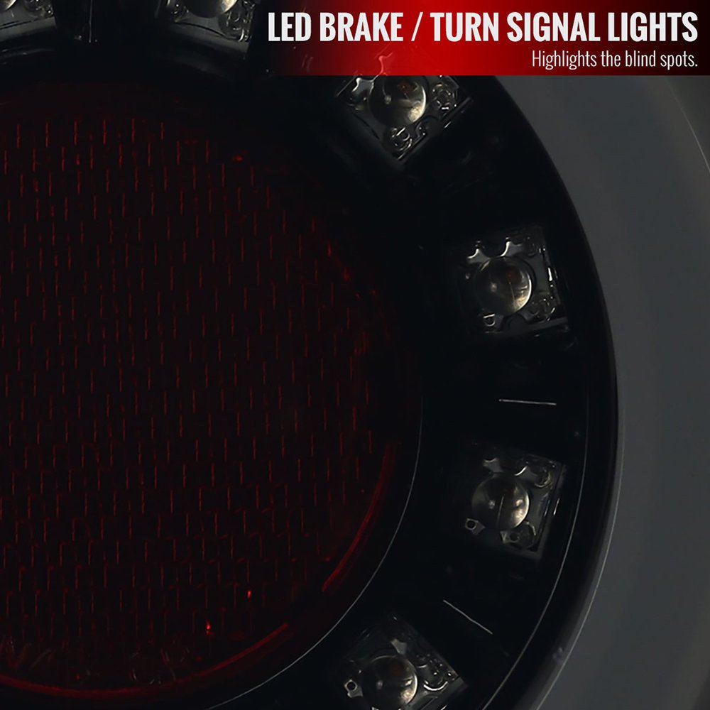 Fits 2006-2013 Chevrolet Impala/ 2014-2016 Impala Limited LED Tail Lights (Glossy Black Housing/Smoked Lens) - Image 7