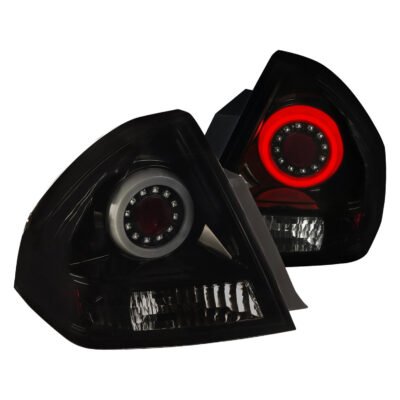 Fits 2006-2013 Chevrolet Impala/ 2014-2016 Impala Limited LED Tail Lights (Glossy Black Housing/Smoked Lens)