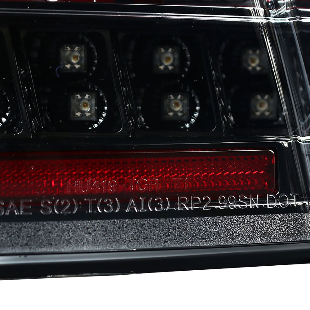 Fits 1999-2004 Ford Mustang Sequential LED Tail Lights (Jet Black Housing/Clear Lens) - Image 3