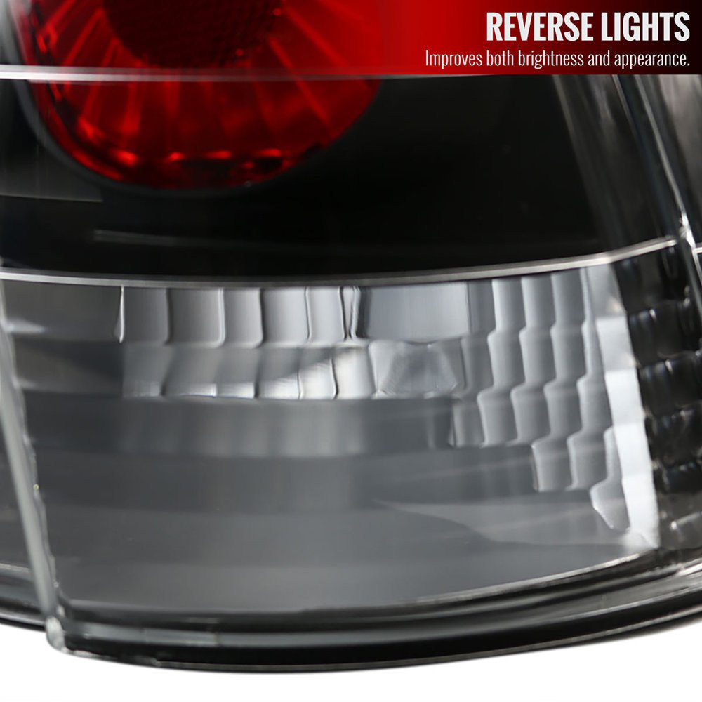 Fits 1999-2004 Ford Mustang Tail Lights (Matte Black Housing/Clear Lens) - Image 5