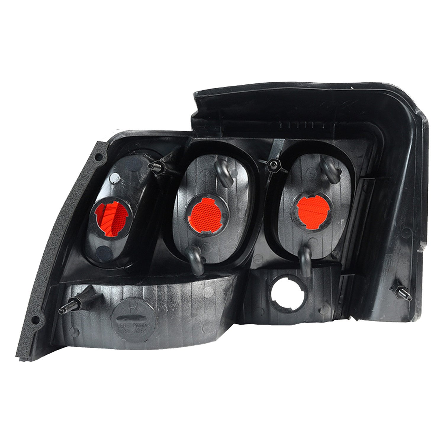 Fits 1999-2004 Ford Mustang Tail Lights (Matte Black Housing/Clear Lens) - Image 3