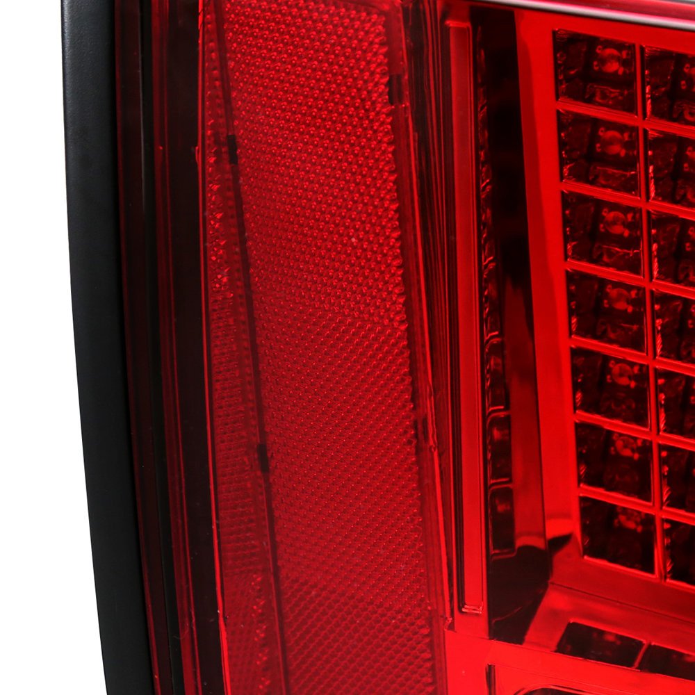 Fits 1999-2004 Ford Mustang Sequential LED Tail Lights - RS (Chrome Housing/Red Lens) - Image 3