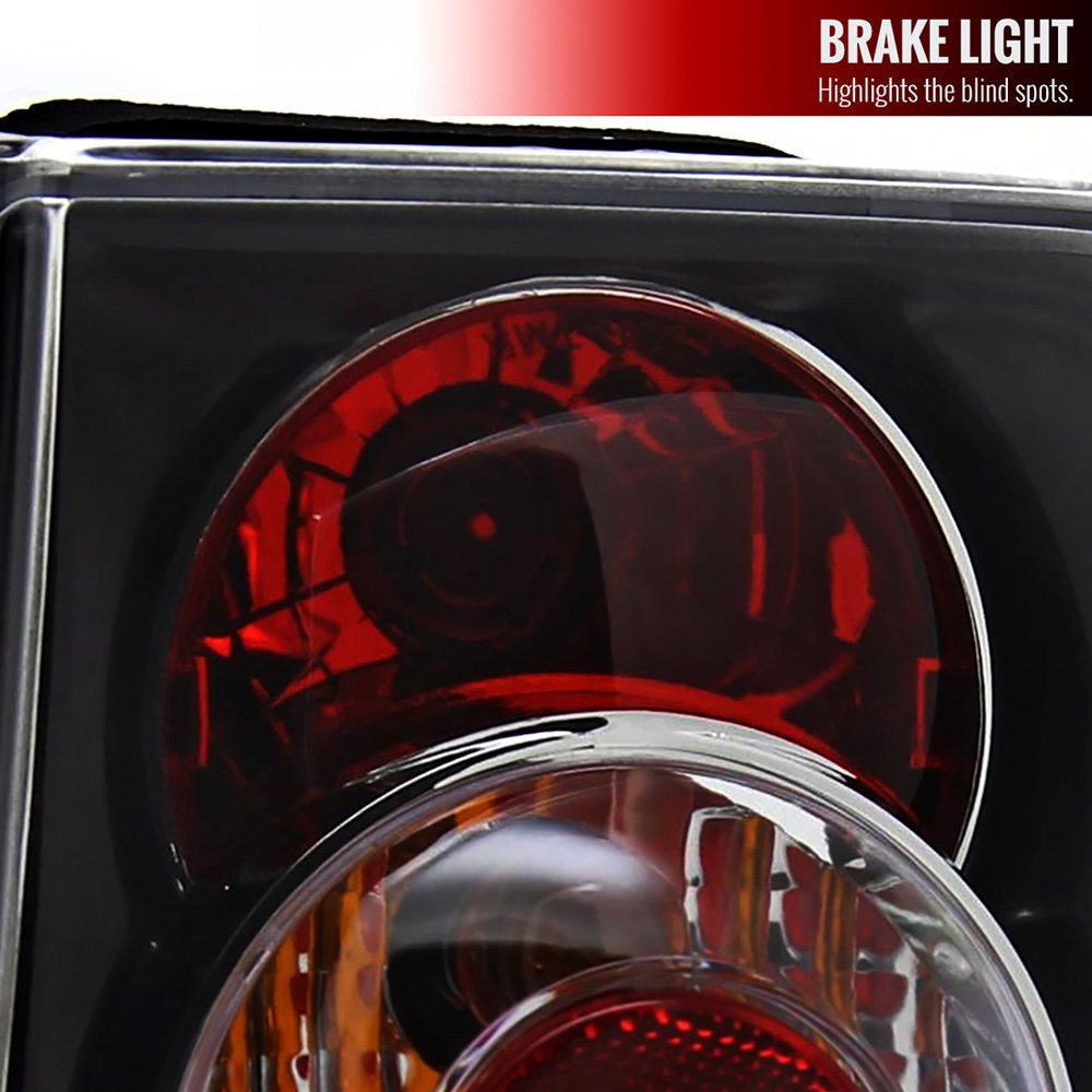 Fits 1998-2001 Volkswagen Passat Sedan Tail Lights (Matte Black Housing/Clear Lens) - Image 9